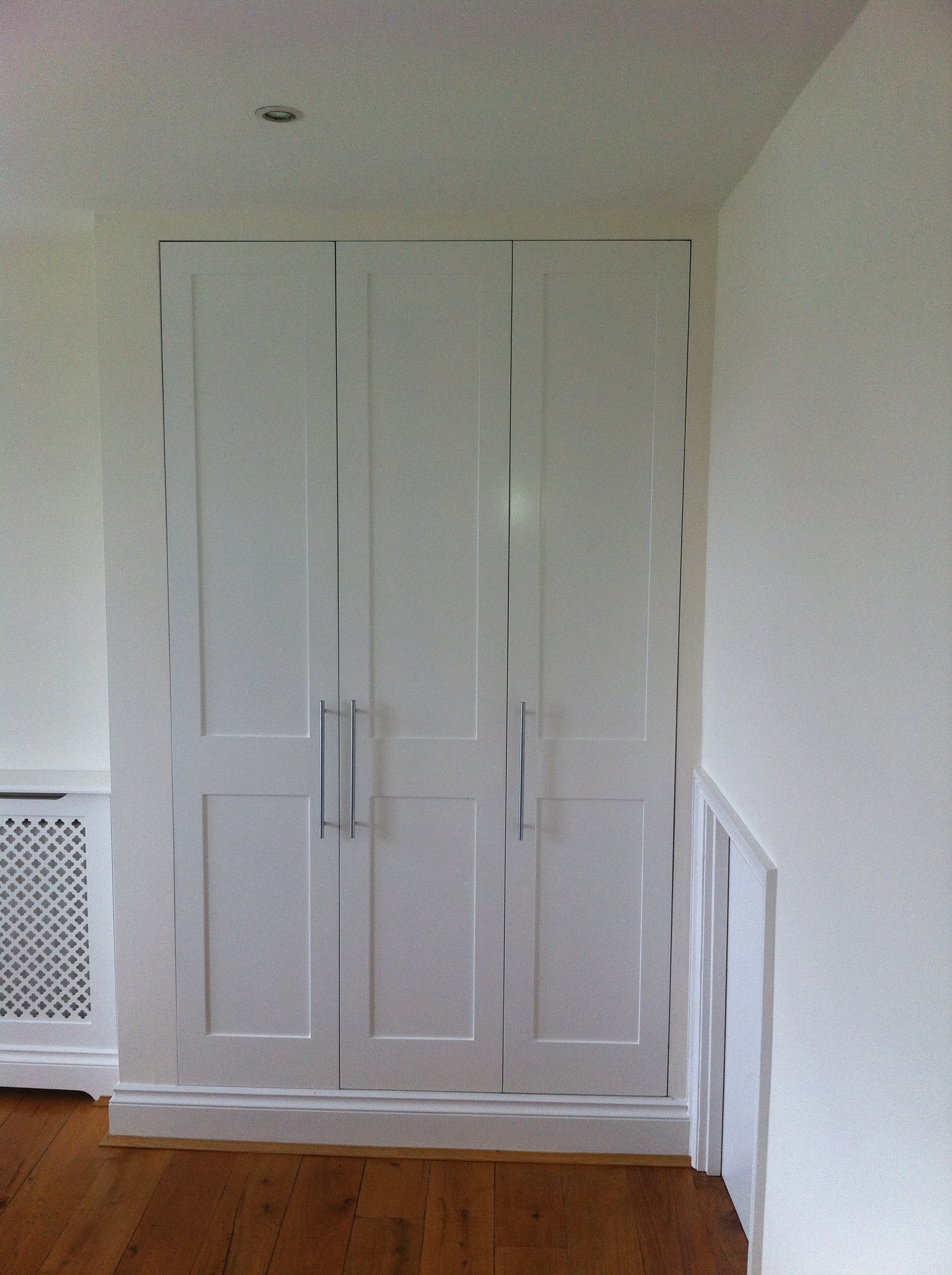 Bedroom cupboards with lighting Wright Angle Carpentry